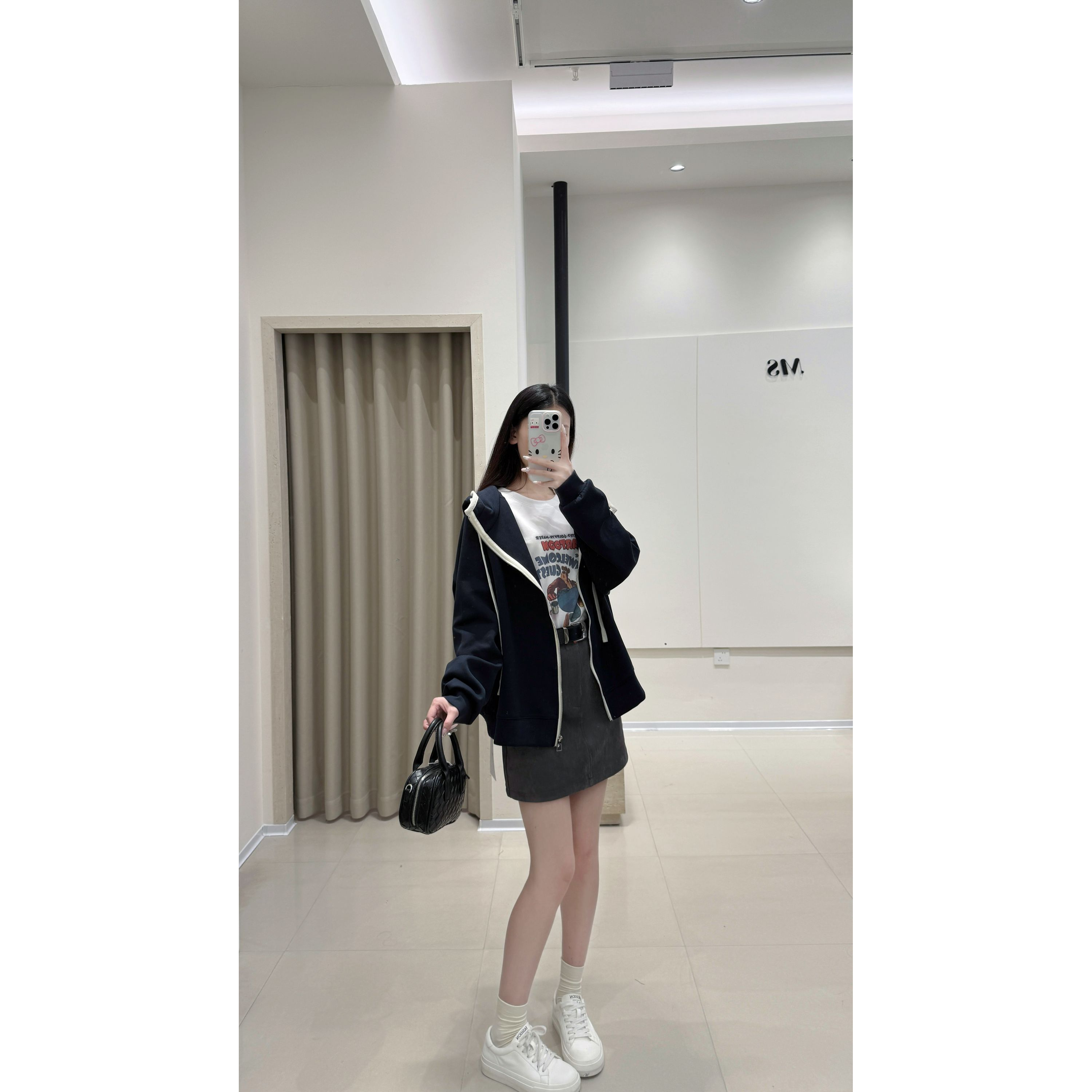 韩系休闲连帽拉链卫衣女慵懒风宽松百搭显瘦开衫外套2025秋冬新款