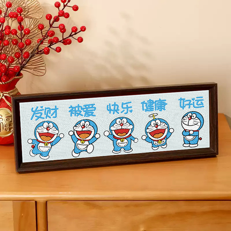 摆台大尺寸钻石画|文字系列钻石画带框礼物满钻手工diy摆件做贴画