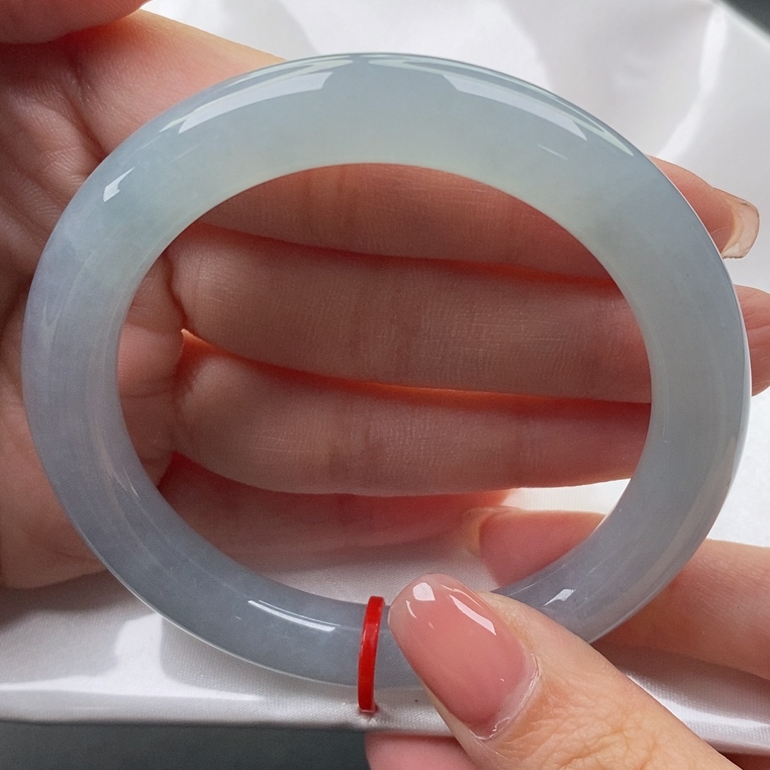 翡翠未镶嵌手镯缅甸天然A货翡翠 55