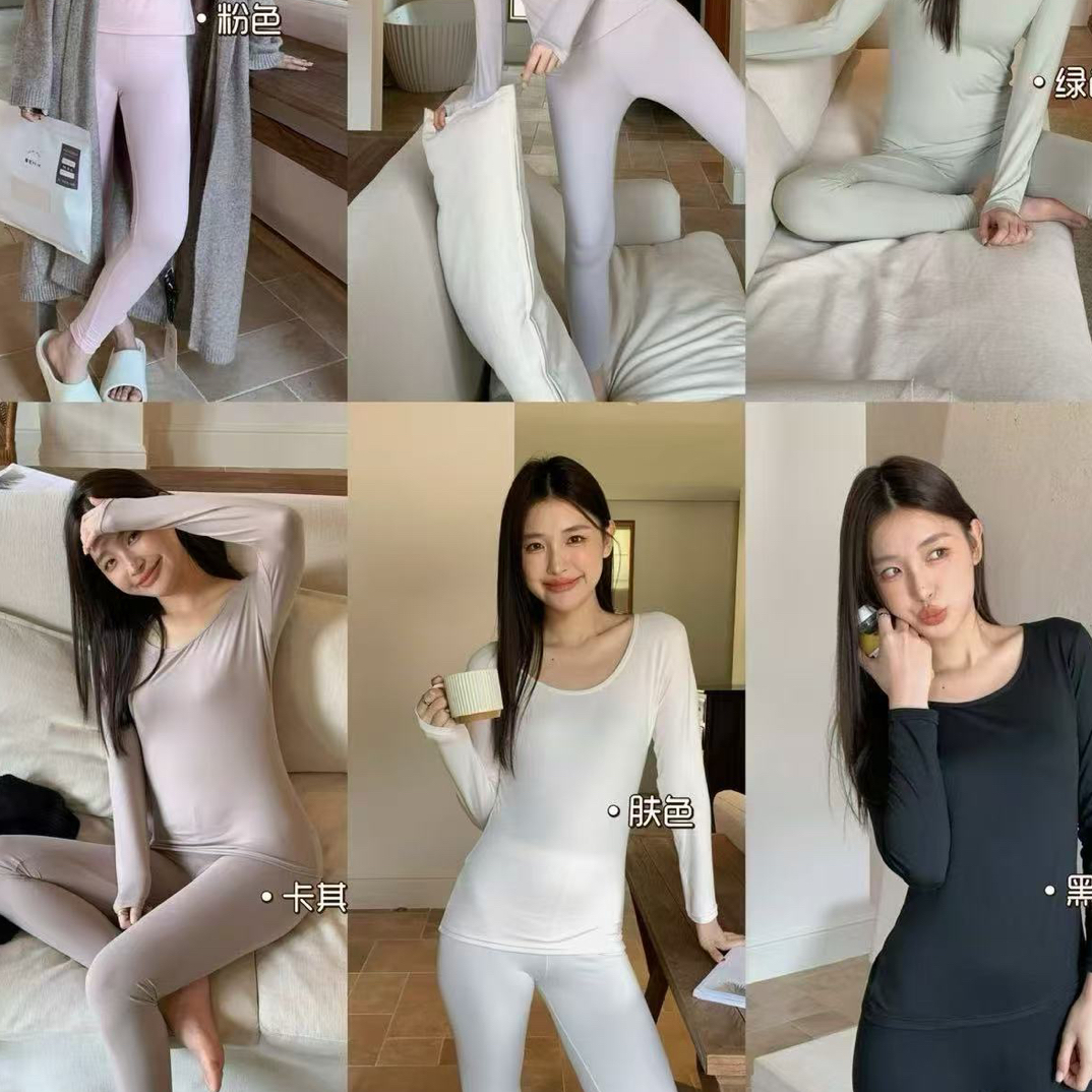 韩社恒温薄款修身纯色百搭圆领打底衫磨毛短袖