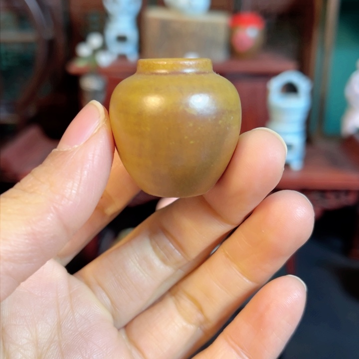 摆件微陶老王迷你花瓶