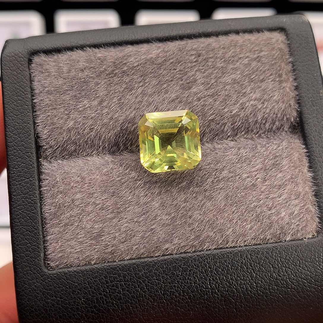 黄晶戒指未镶嵌天然黄水晶