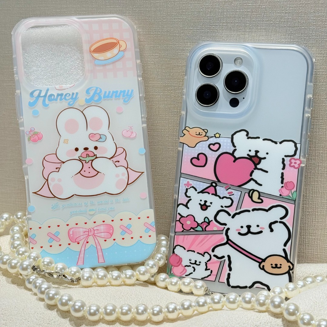 【定制款imd双层手机壳】适用于苹果13-17pm 可爱卡通少女 默认微瑕