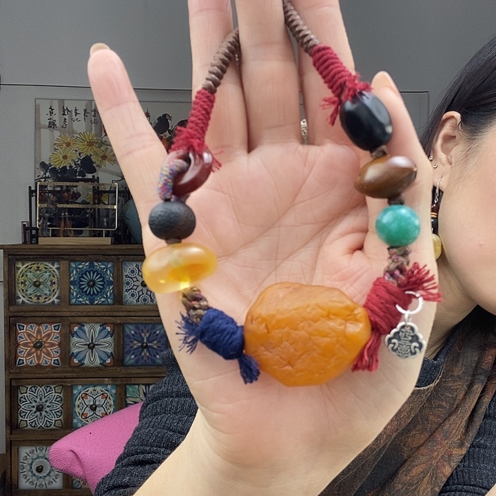 蜜蜡项链未镶嵌项链