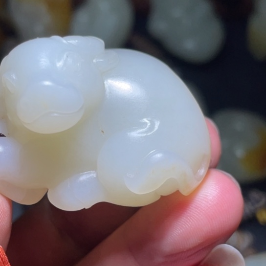 和田玉（白玉）未镶嵌车挂爱*谁