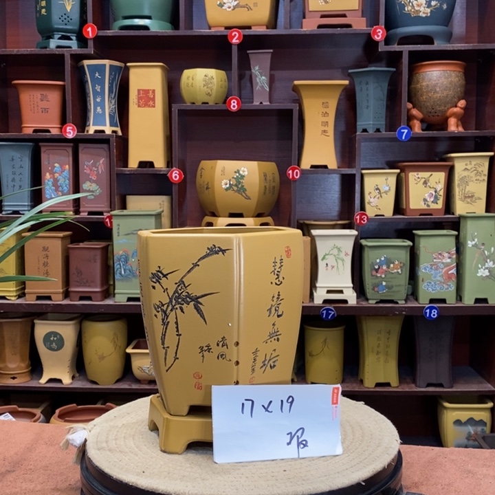 紫砂花盆紫砂花盆