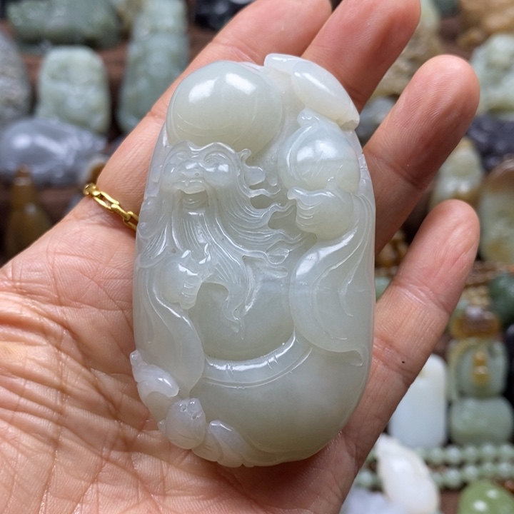 和田玉未镶嵌挂件