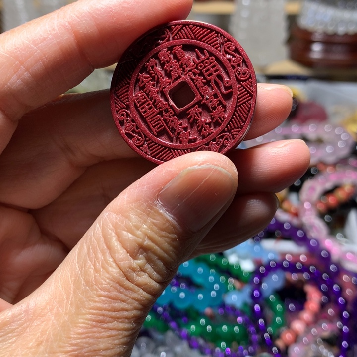 石英石非金属30mm吊坠