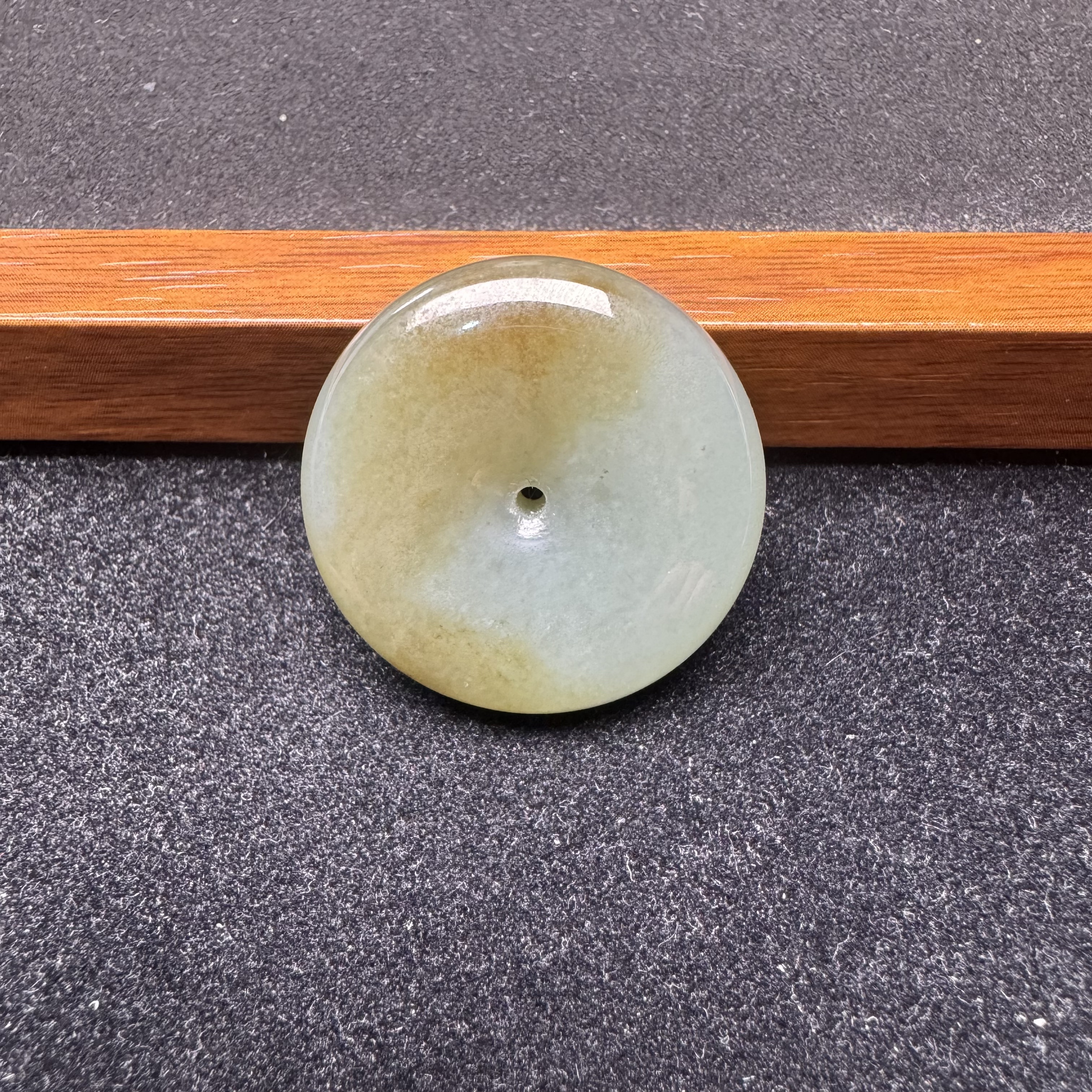 翡悦甄选 天然和田玉新疆且末蓝红糖平安扣（多样性发）30mm