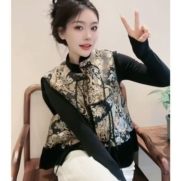 940新款女士中式马甲厚