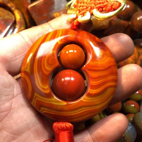 玛瑙/玉髓手链合金冰****糖