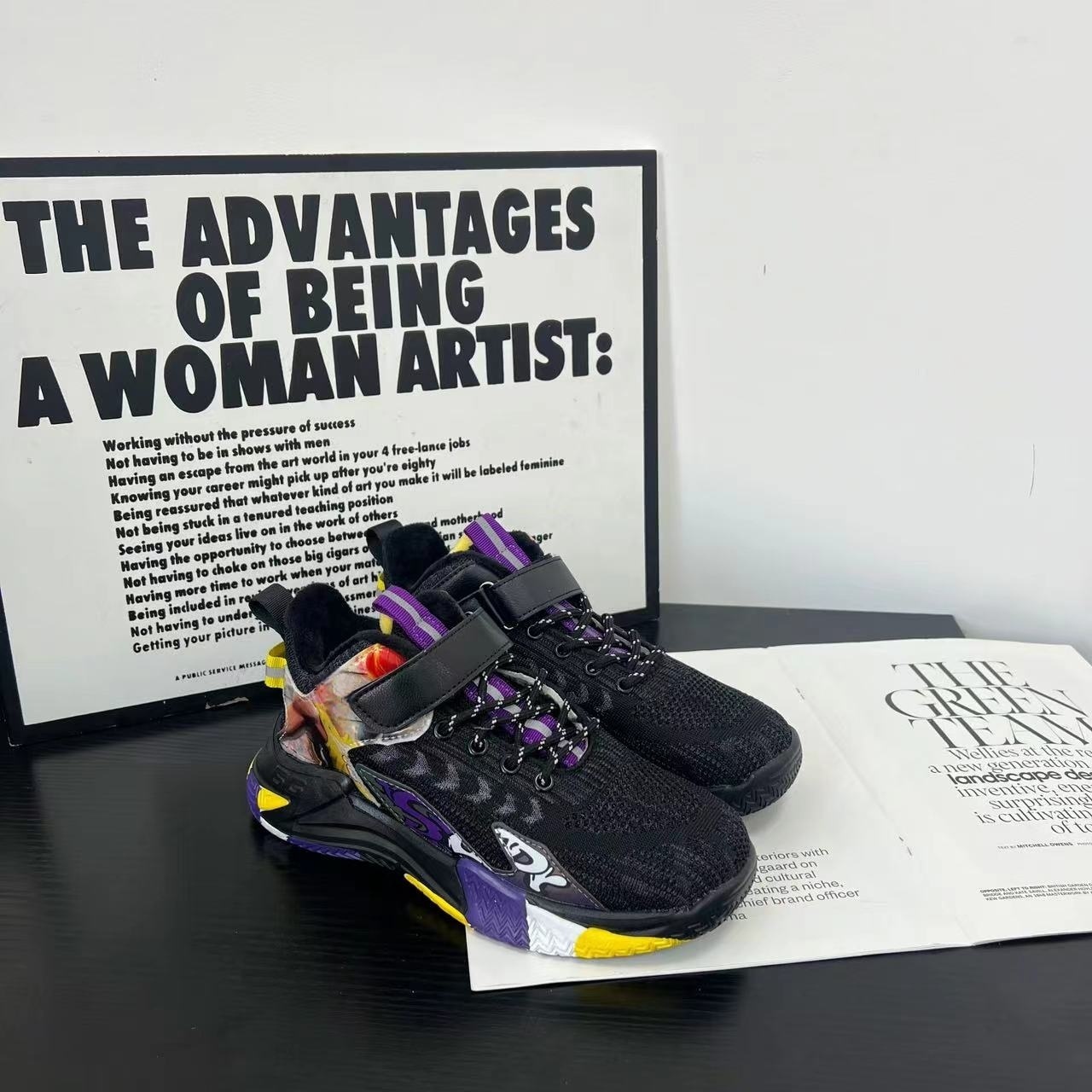 【米果妈】男童新款冬季加绒中大童保暖飞织运动鞋XC035