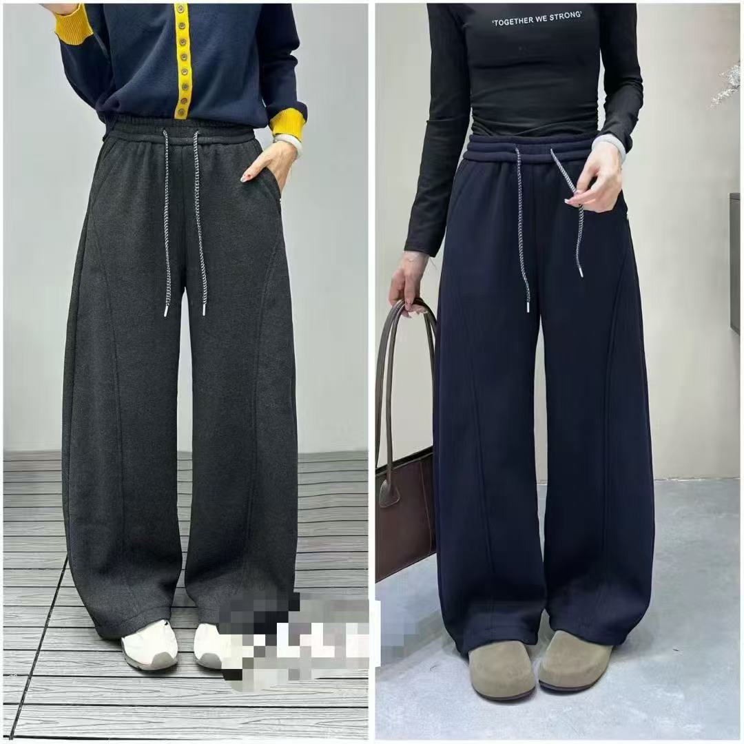 欧货显瘦休闲弯刀裤6809