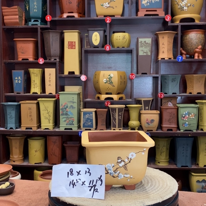 紫砂花盆紫砂花盆