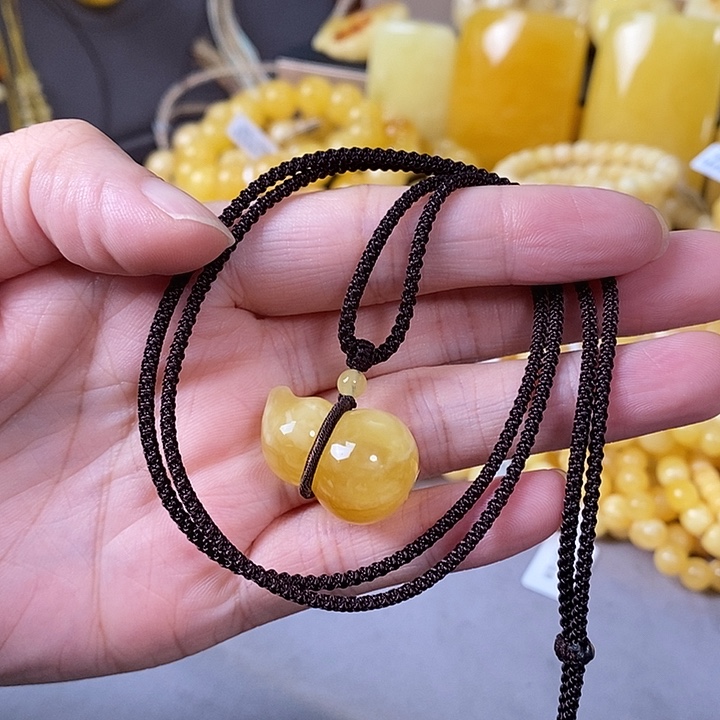 琥珀未镶嵌裸石葫芦