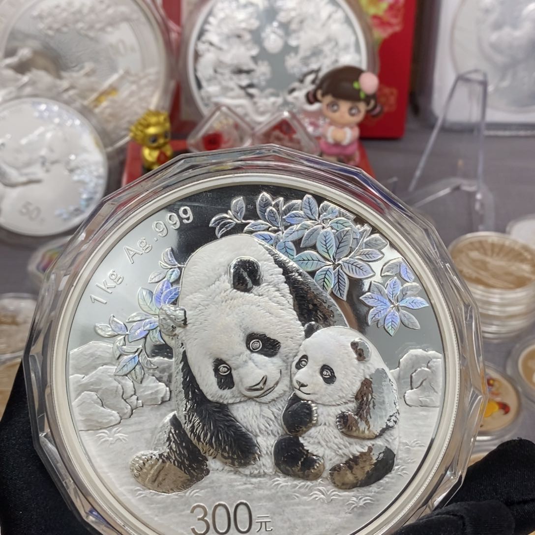 纯银2024公斤猫无证盒