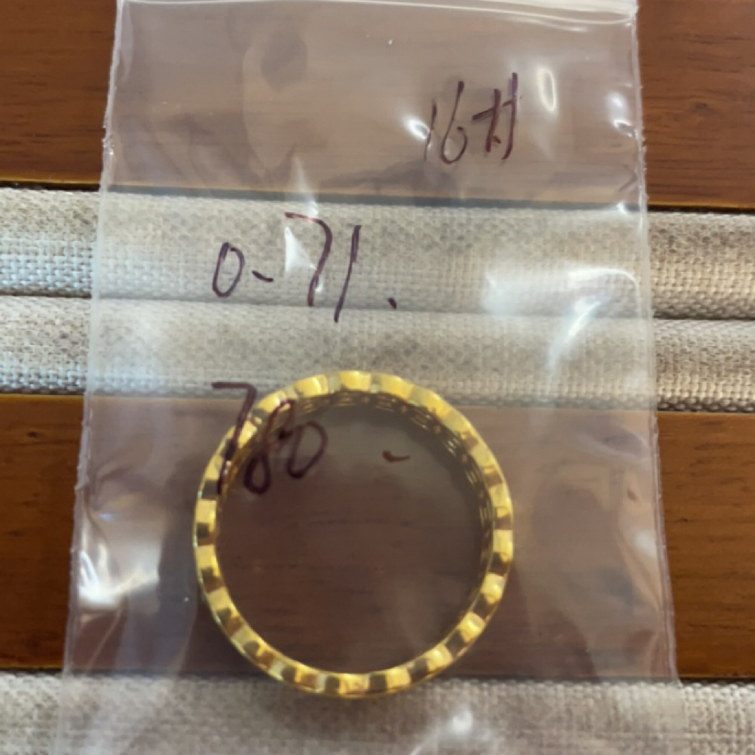 克重0.71 16号 钱多多戒指 足金999