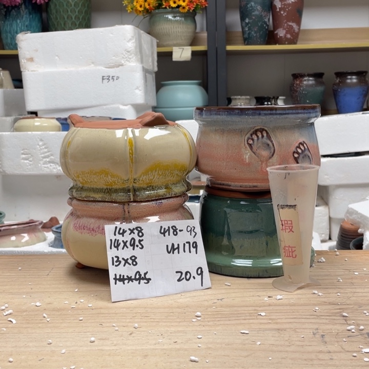 紫砂花盆多肉陶土花盆微瑕93