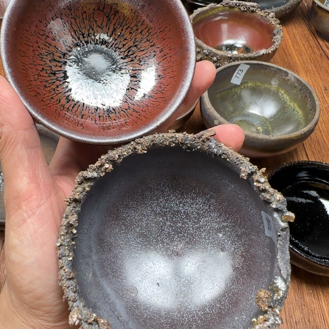 竹***计柴烧建盏茶盏茶杯256 257