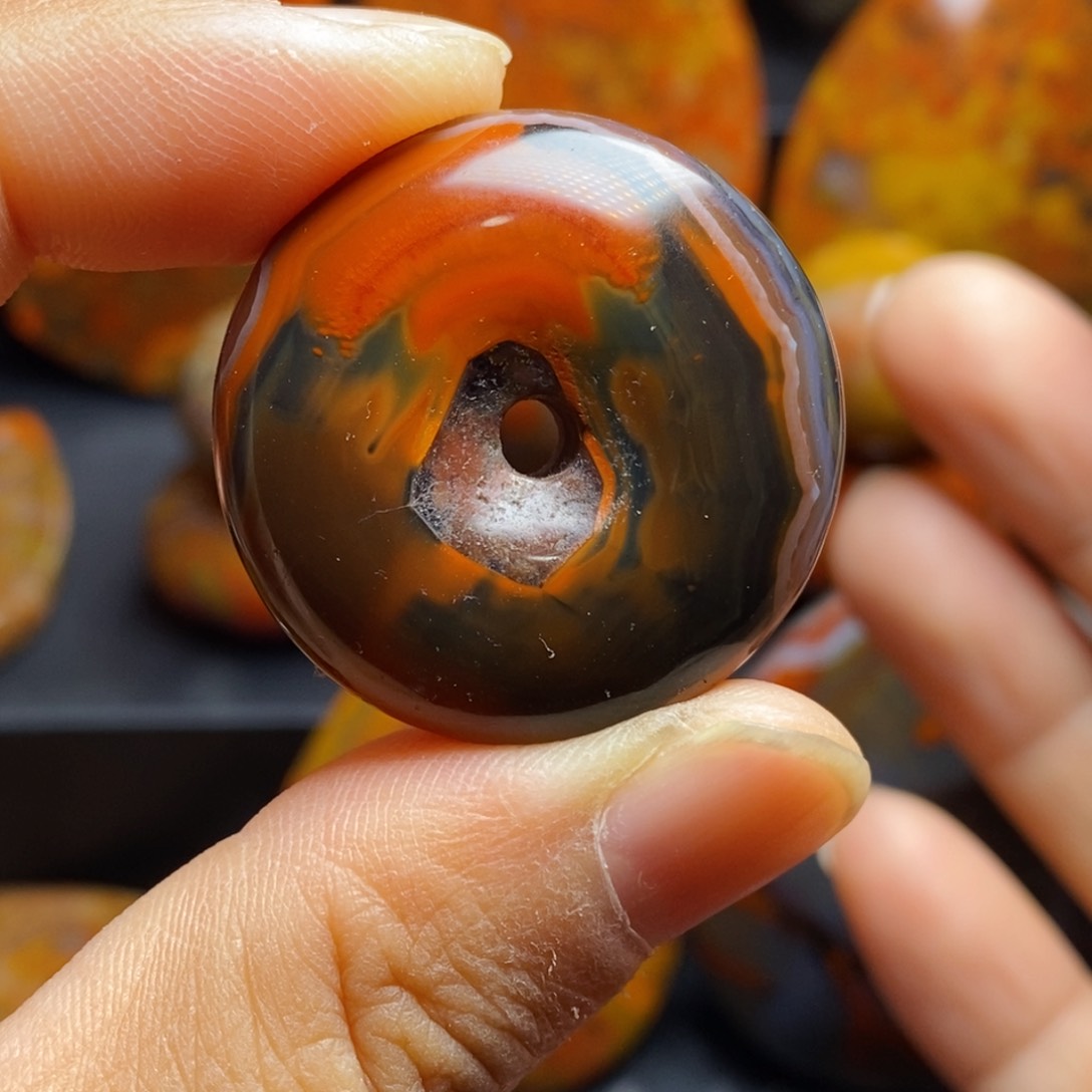 玛瑙/玉髓吊坠(不含链)未镶嵌