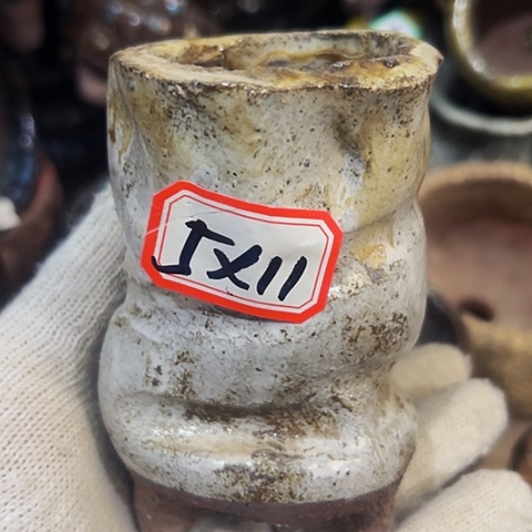 红陶粗陶花盆手工