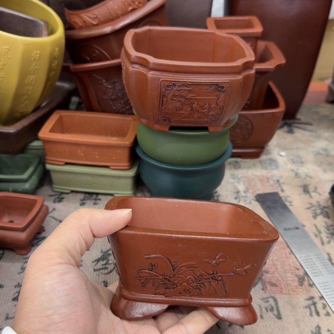 紫砂花盆宜兴紫砂正品11x5