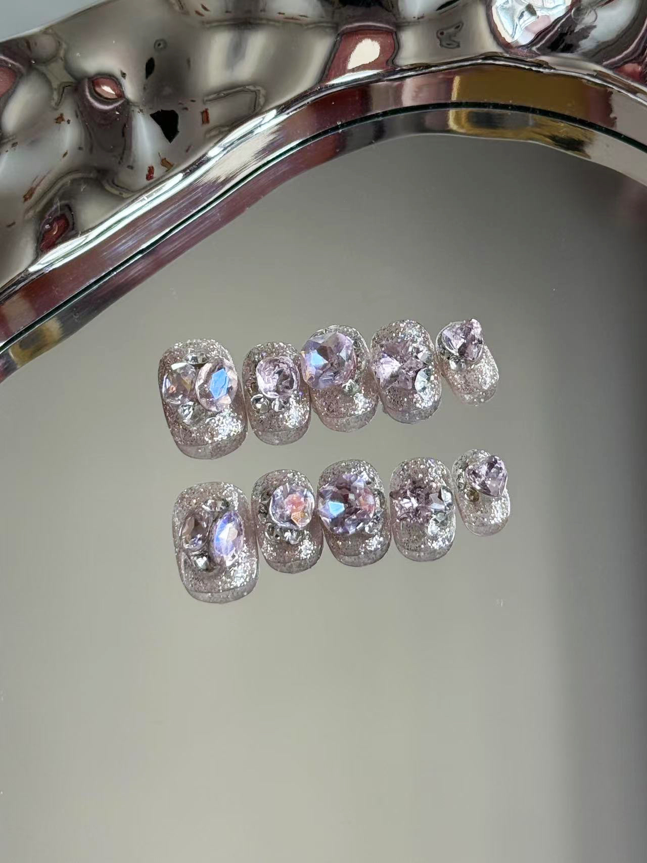 【褒姒同款】爆款奢华穿戴甲（主钻是粉钻不是白钻）