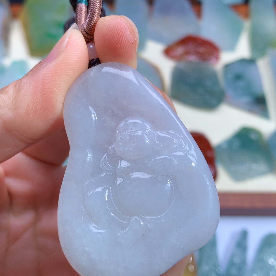 翡翠未镶嵌颈饰天然缅甸翡翠包邮