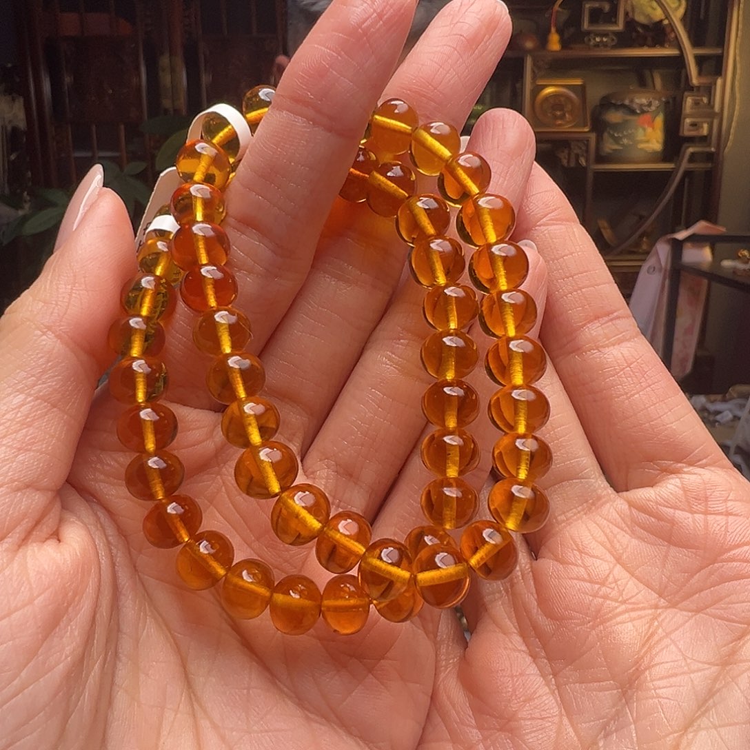 琥珀未镶嵌裸石抚顺琥珀20310-1八多样性发其一