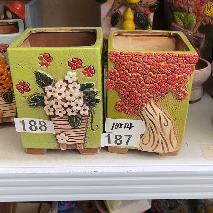 粗陶材质多肉花盆
