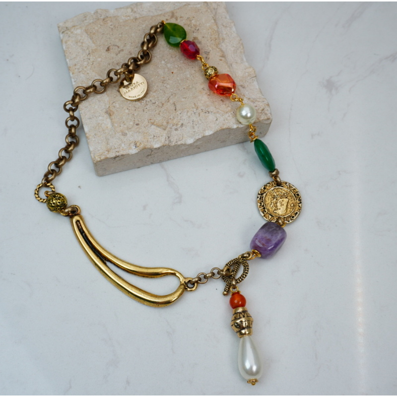 铜合金 树脂 项链 LA 07142