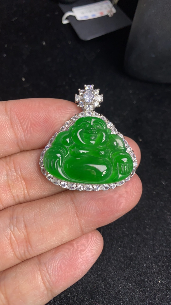 天然A货佛公吊坠