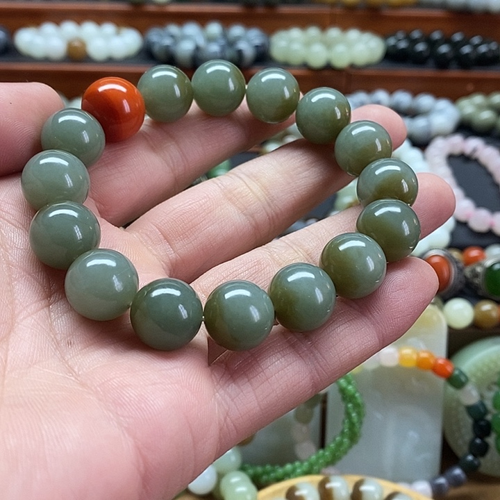 和田玉手串未镶嵌