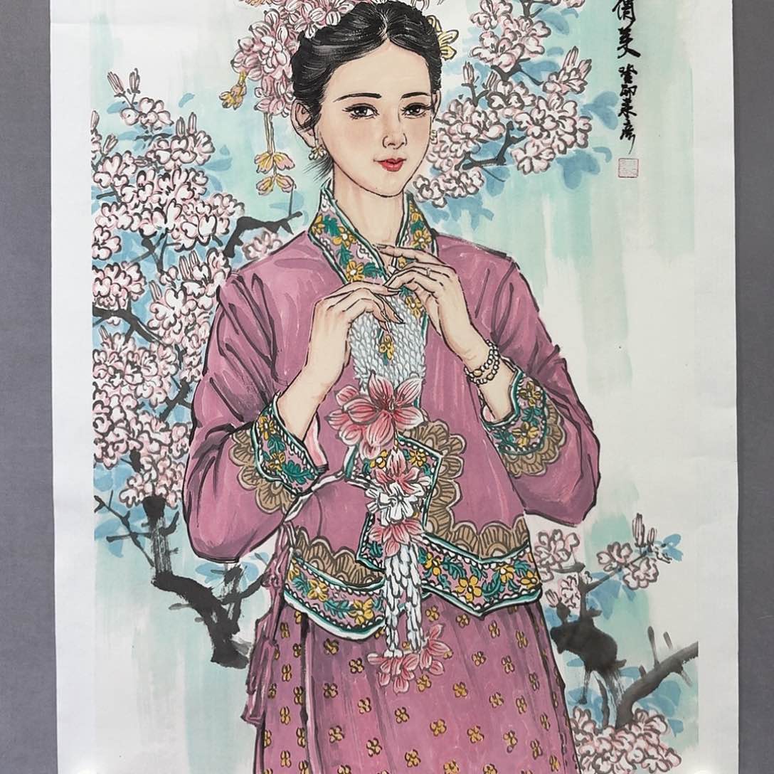 国画亲笔手绘放心去藏