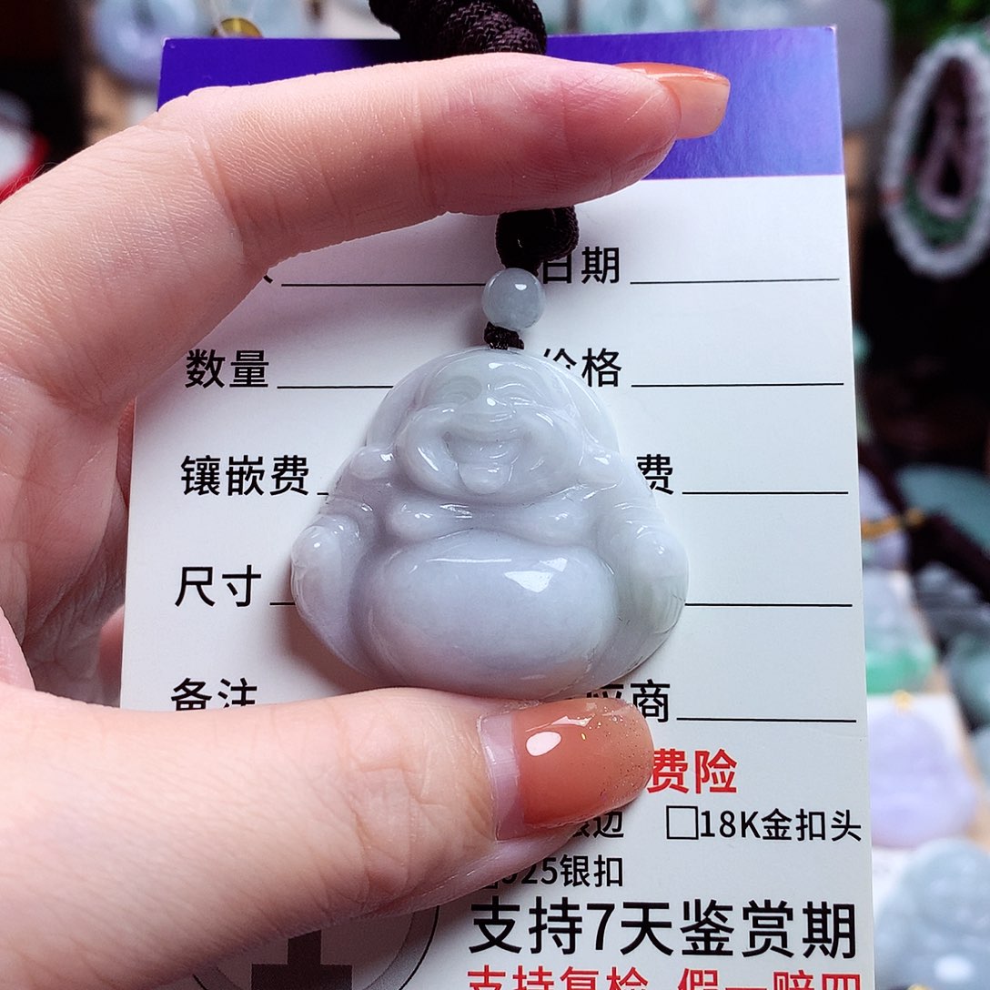 颈饰未镶嵌翡翠佛公13