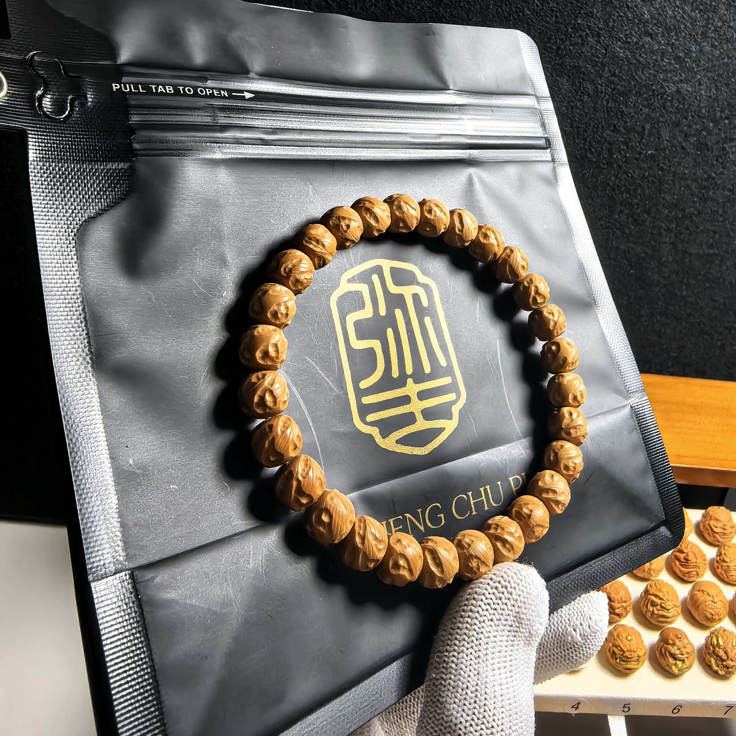 猴头手串 纯手工观山 极限规整度