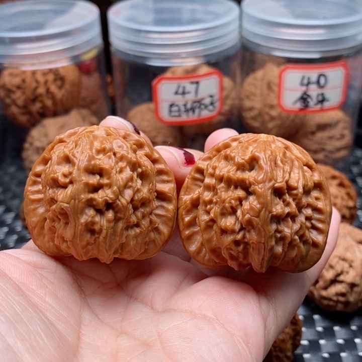 吊坠文玩核桃40白狮子