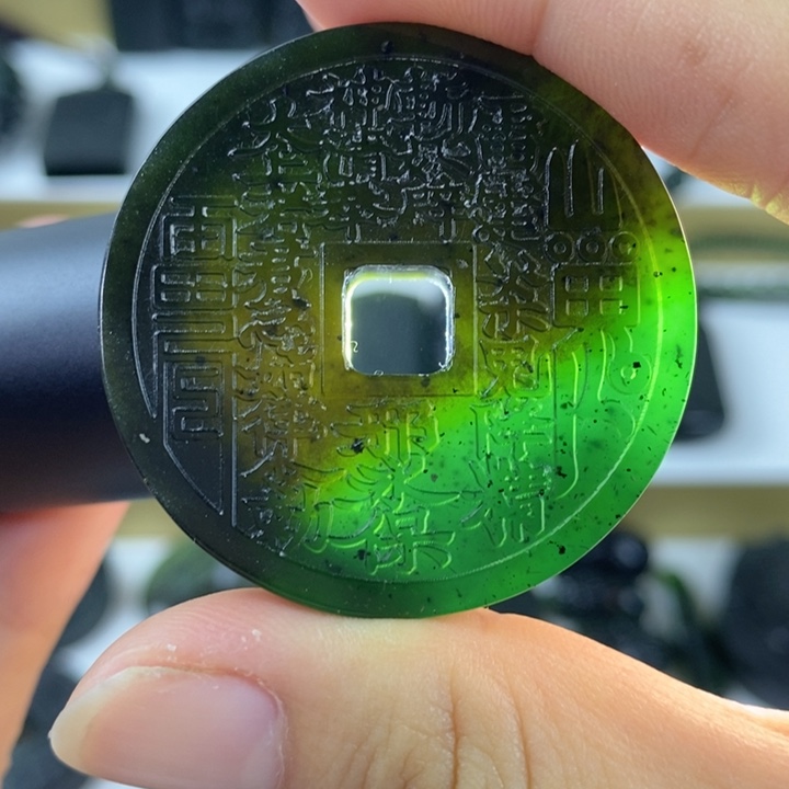 蛇纹石玉未镶嵌吊坠(不含链)