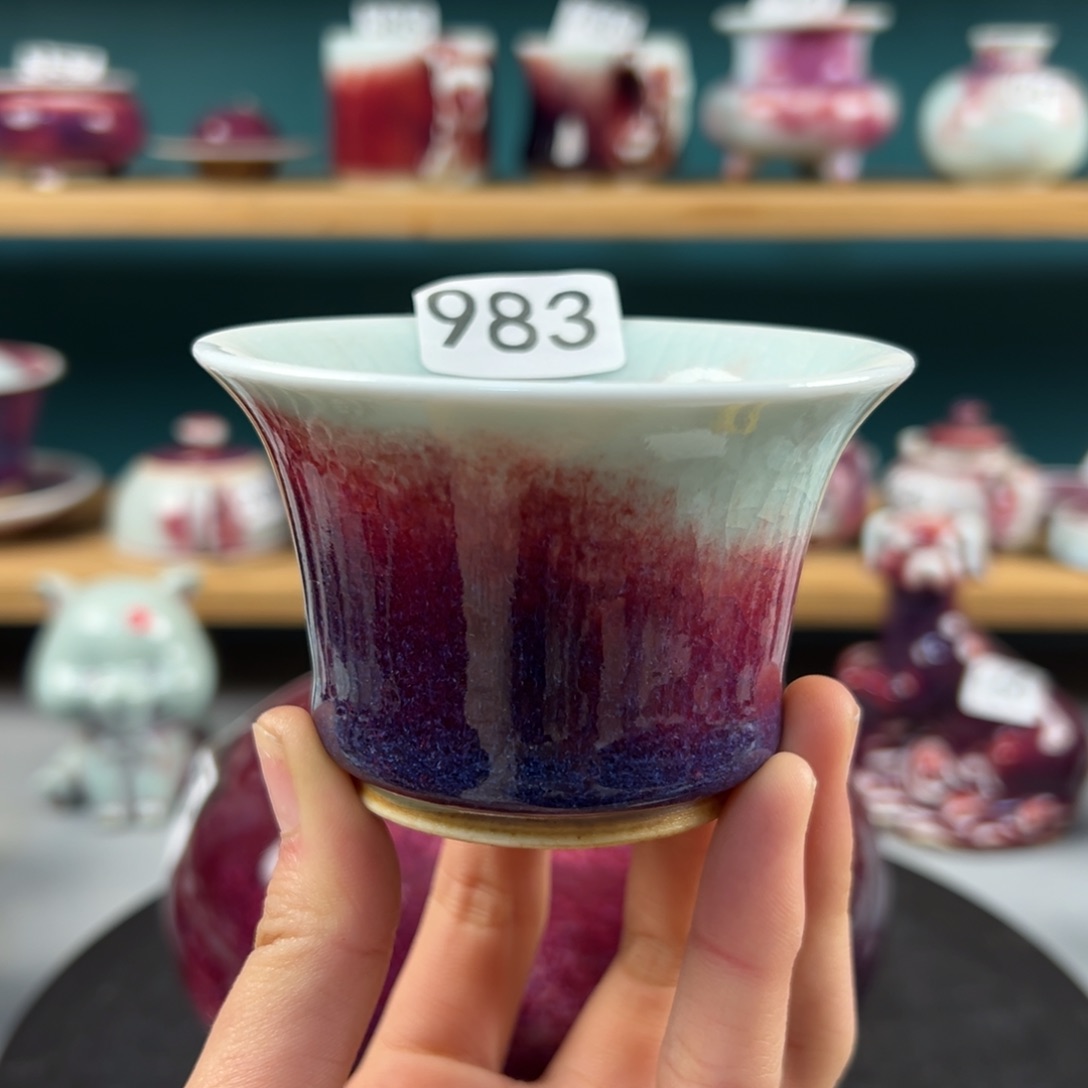瓷片微瑕主人杯纯手工