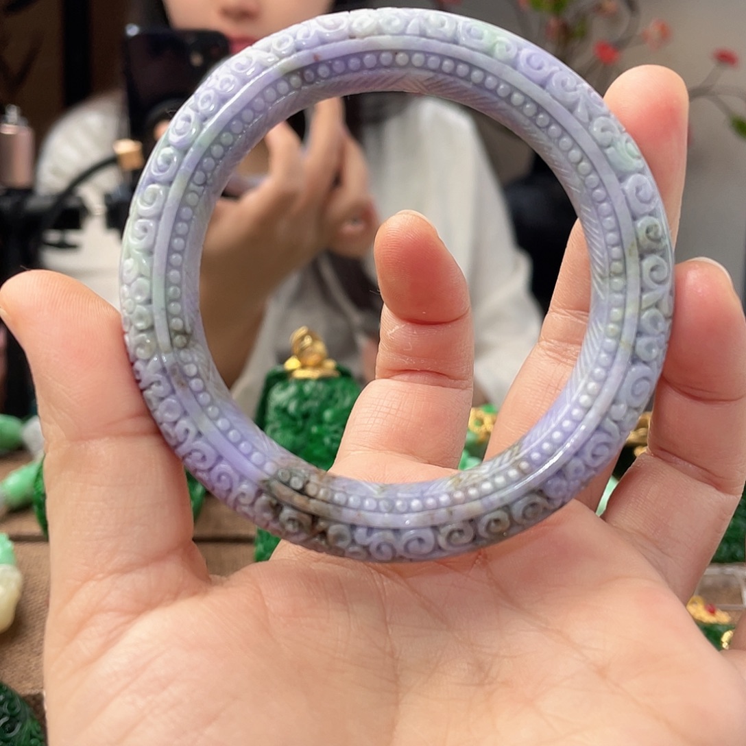 翡翠未镶嵌手镯56