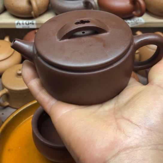 紫砂茶壶紫泥汗瓦150豪升左右