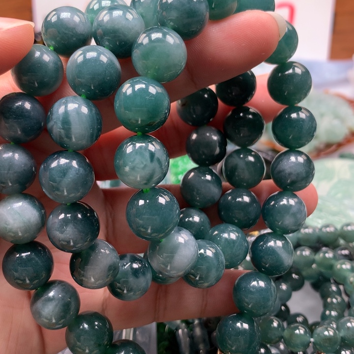 翡翠颈饰未镶嵌保真天然A货翡翠