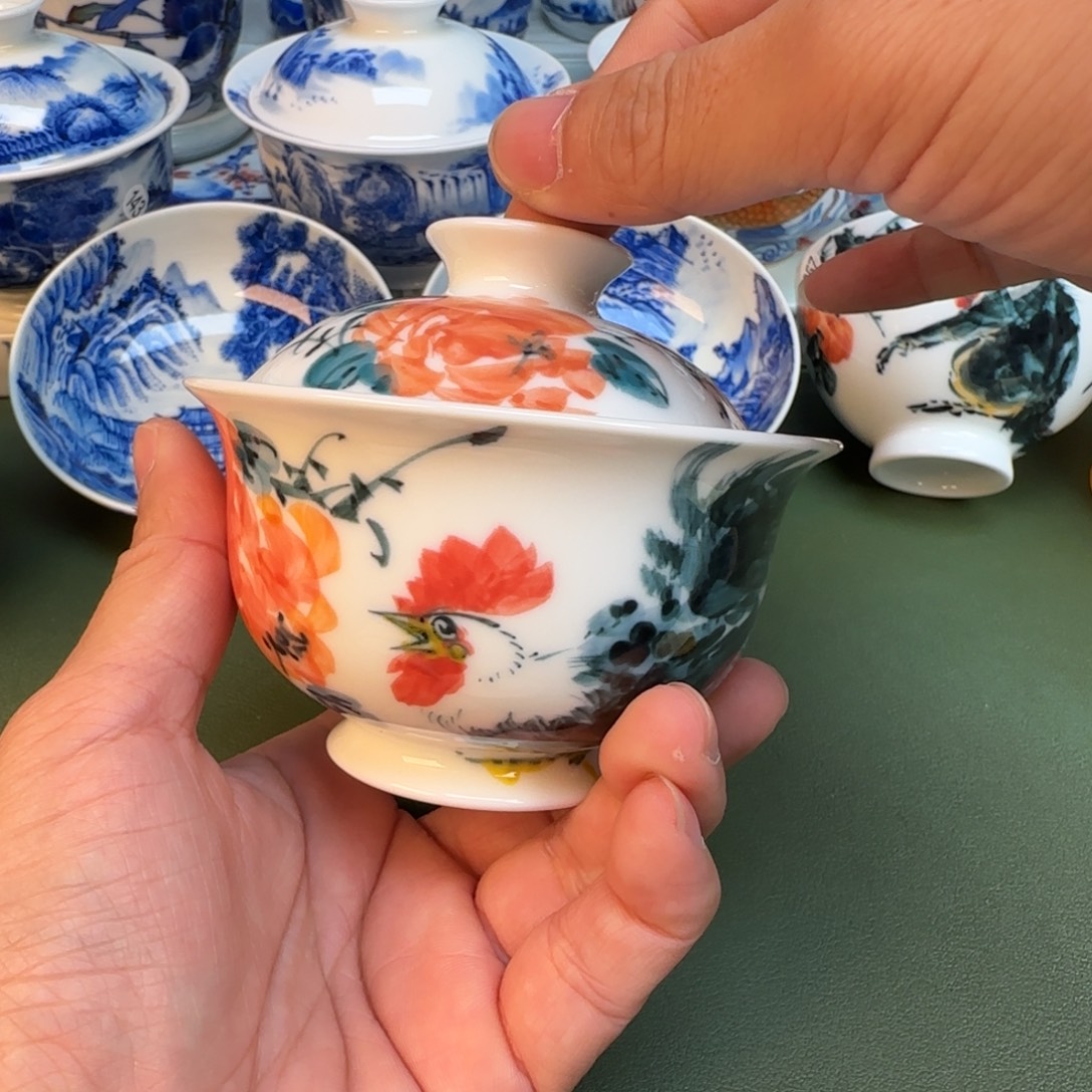 陶纯手工纯手绘茶具366