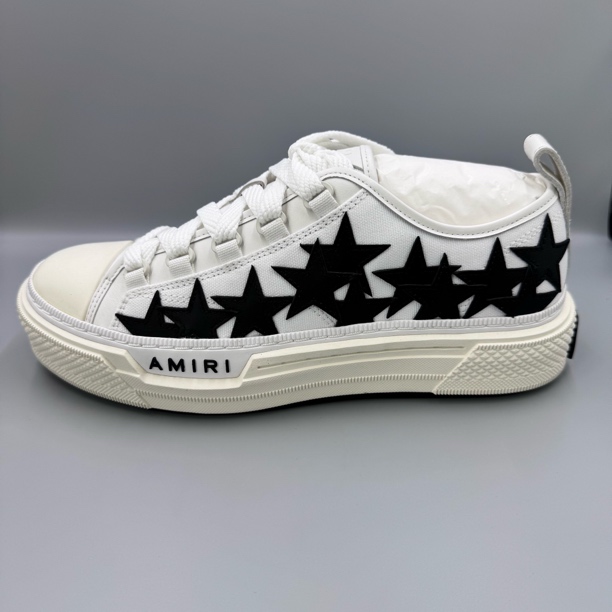 amiri/埃米尔 am007 amiri/骨头鞋 帆布厚底星星休闲板鞋