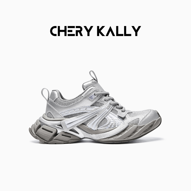CHERY KALLY厚底透气老爹鞋时尚休闲鞋女鞋增高运动鞋963LD5622