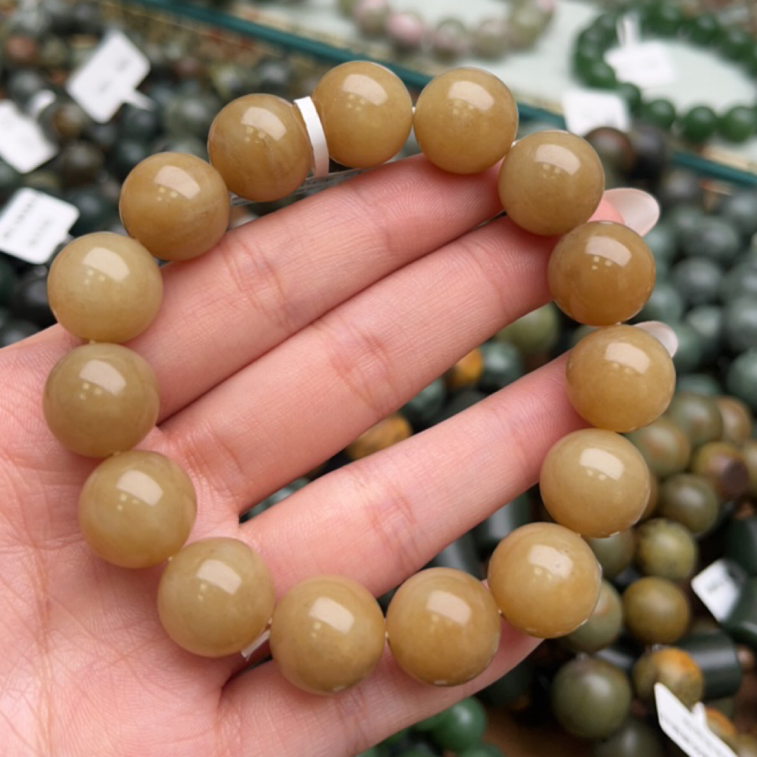 和田玉手串1205z拍一发一