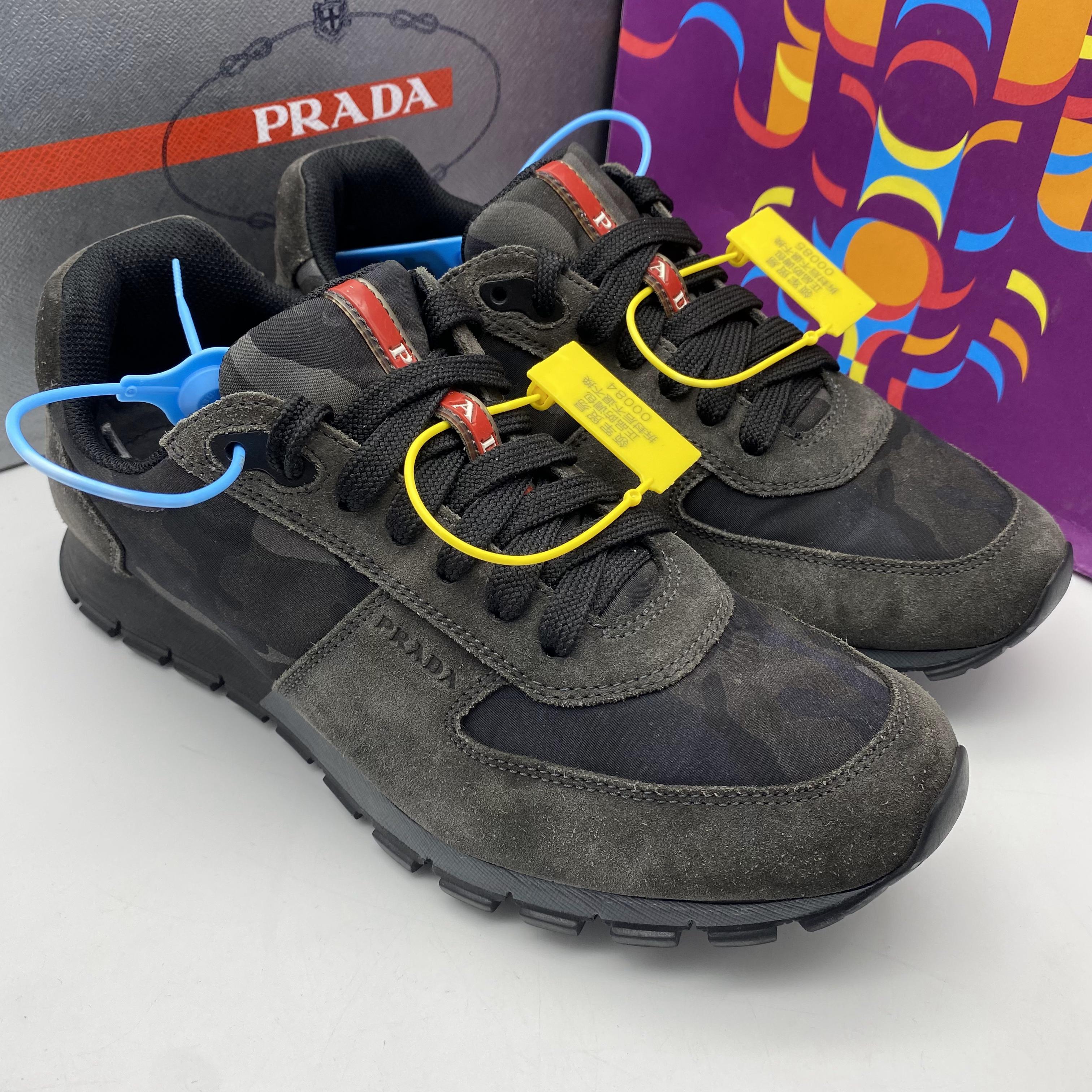 95新 Prada/普拉达 /40欧码/二手男款迷彩舒适休闲时尚运动鞋