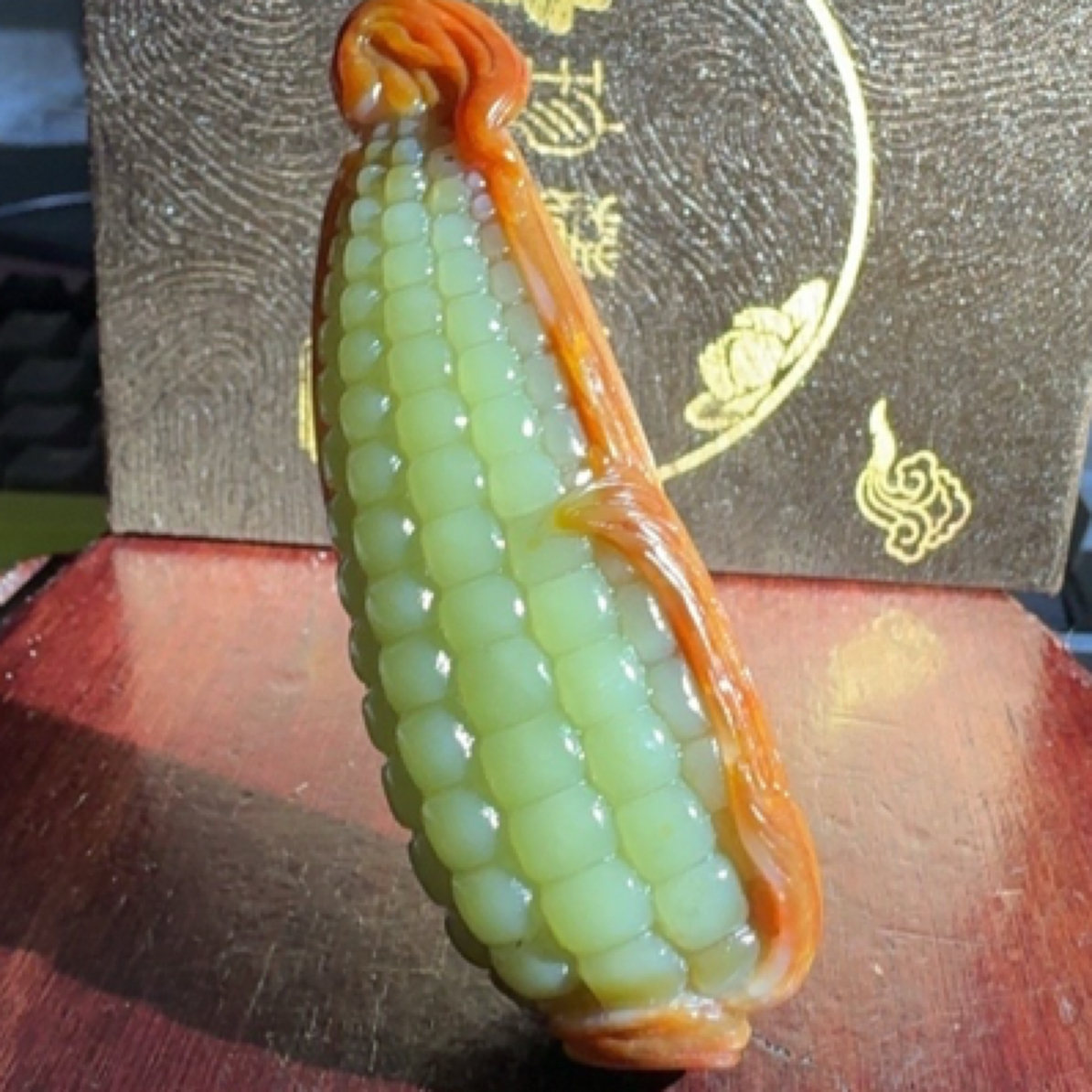 河磨玉随型玉米寓意多子多福硕果累累招财进米