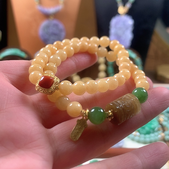 翡翠未镶嵌手链手串