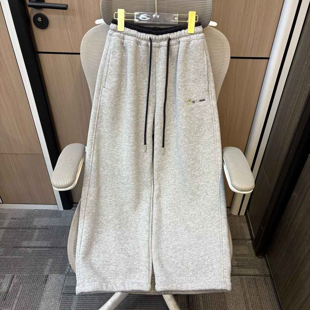 冬款韩范简约刺绣拼色加绒女童直筒裤 F323 323 H